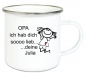 Preview: ♥ Tasse Emailletasse Strichmännchen Opa ... Name,  Wunschname, Dankeschön, Abschied, Jubiläum, Geschenk, Becher von Lüttentüddel - Kopie